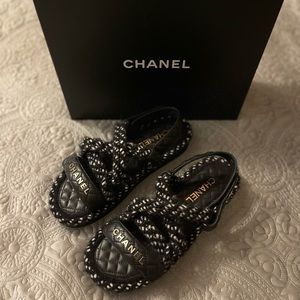 Chanel Quilted/Lambskin “Dad Sandals”
